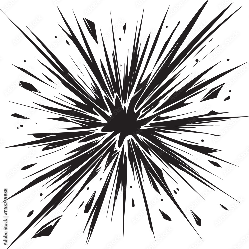 Glass Crack shape element silhouette vector illustration isolated on a white background Glass Crack shape element silhouette vector illustration isolated on a white background