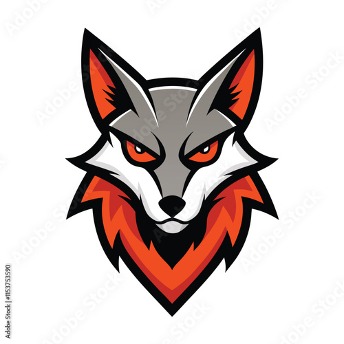 Jackal head mascot logo art illustration