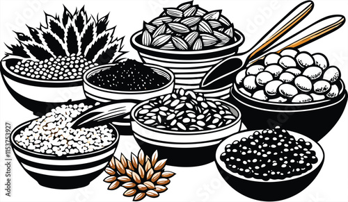Healthy Food Vector - Organic Ingredients Pack