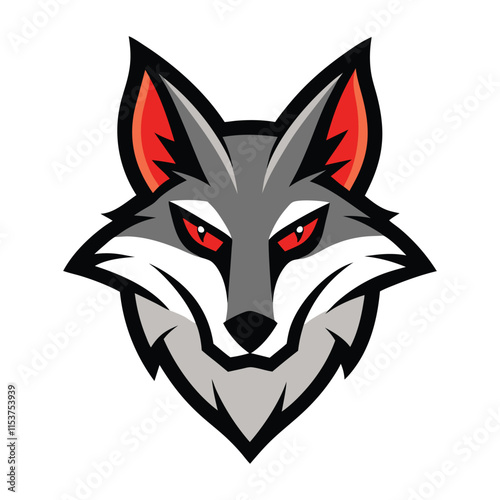 Jackal head mascot logo art illustration