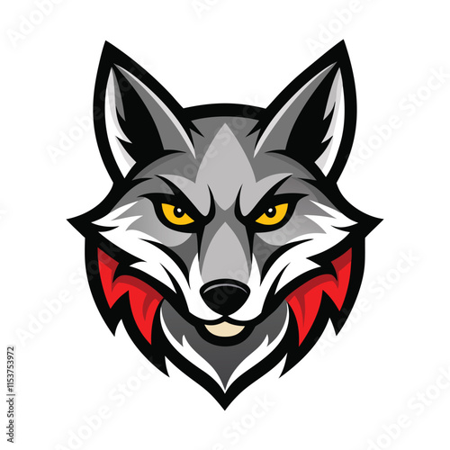 Jackal head mascot logo art illustration