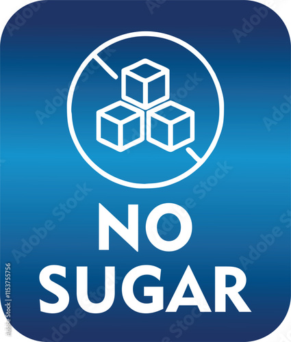 No sugar label sticker , zero sugar , sugar free label