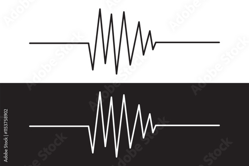 Life line icon vector. Heartbeat line icon. Medetsina sign. Cardiogram line icon, sign. Heart pulse silhouette, icon, symbol. Vector illustration in eps 10.