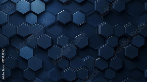 biomedical background of blue hexagon