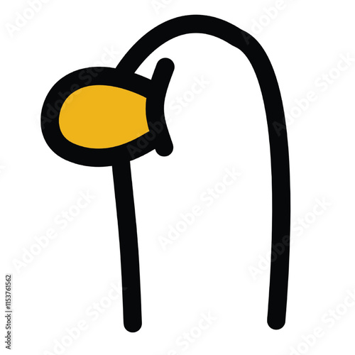 illustration of various funny duck behaviors with line art theme