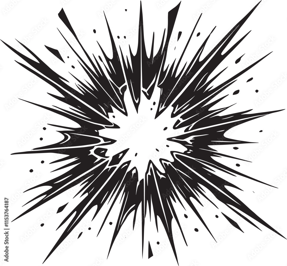 custom made wallpaper toronto digitalGlass Crack shape element silhouette vector illustration isolated on a white background