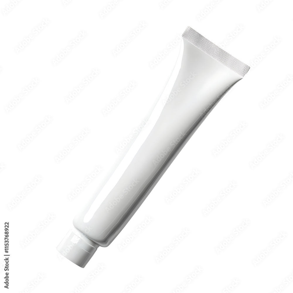 toothpaste isolated on white background full depth of field 