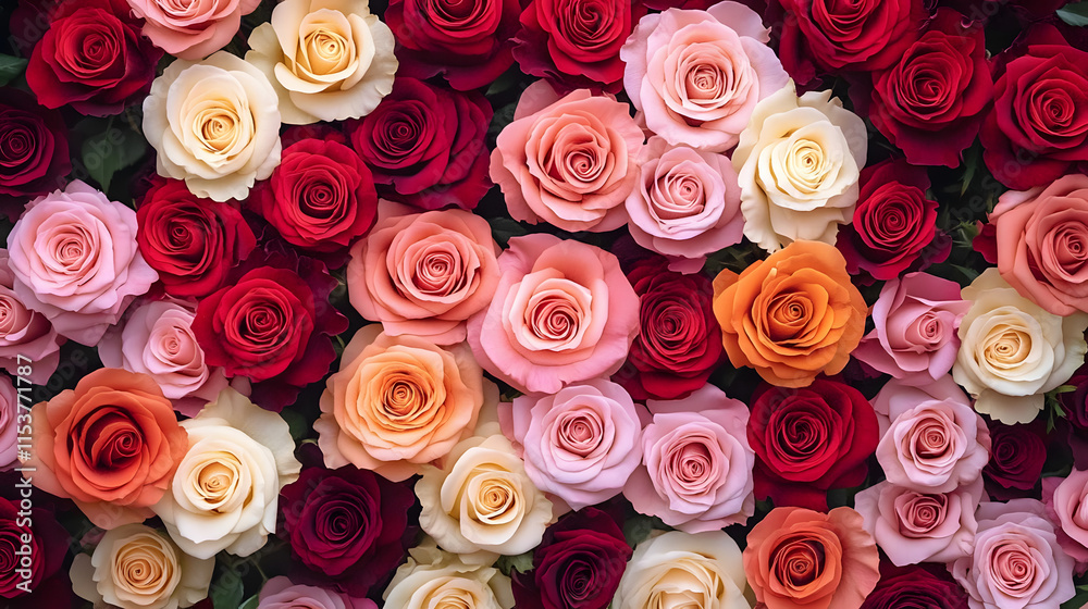 Captivating Roses: A Vivacious Display of Love Captivating Roses: A Vivacious Display of Love
