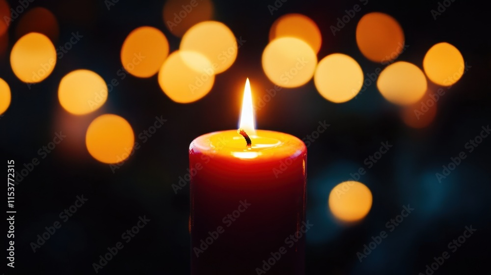 National Day of Reason Tranquil candlelight with warm bokeh for relaxation and meditation National Day of Reason Tranquil candlelight with warm bokeh for relaxation and meditation