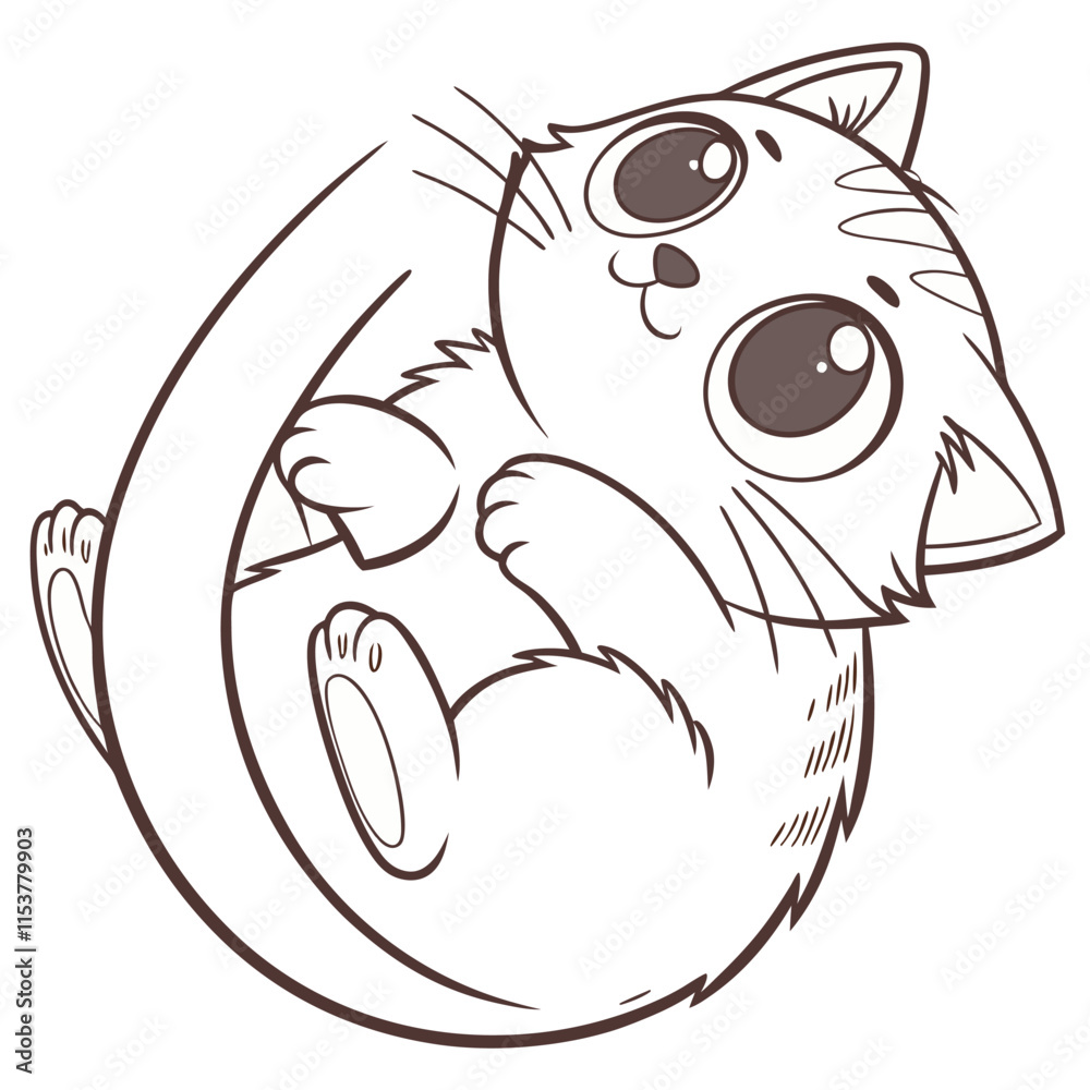 vector a chubby kitten vector a chubby kitten