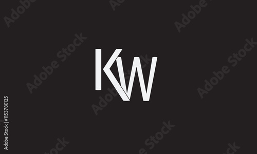 KW, WK, W, K Abstract Letters Logo Monogram	