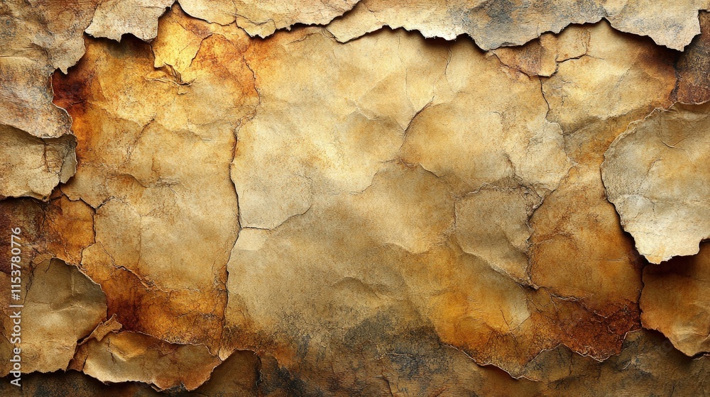 Aged, textured paper background with cracks, wrinkles, and burnt edges. Aged, textured paper background with cracks, wrinkles, and burnt edges.