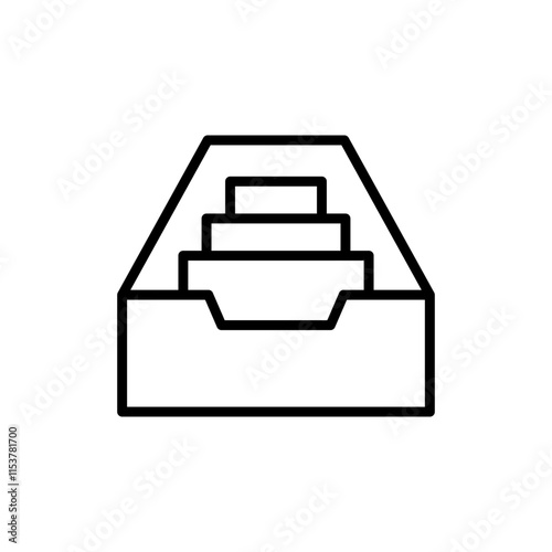 Archive folders icon vector. Document vector icon. Archive storage icon.