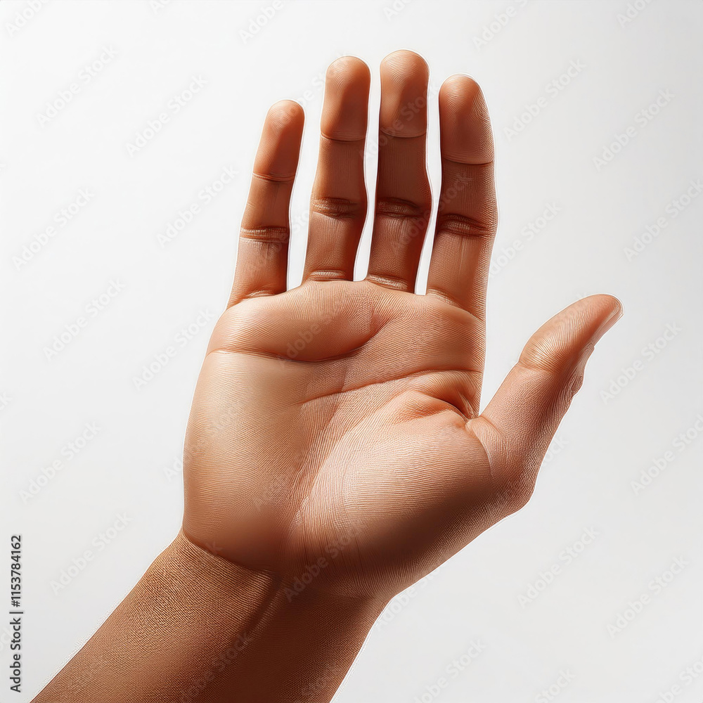 real empty hand in the white background studio shot real empty hand in the white background studio shot