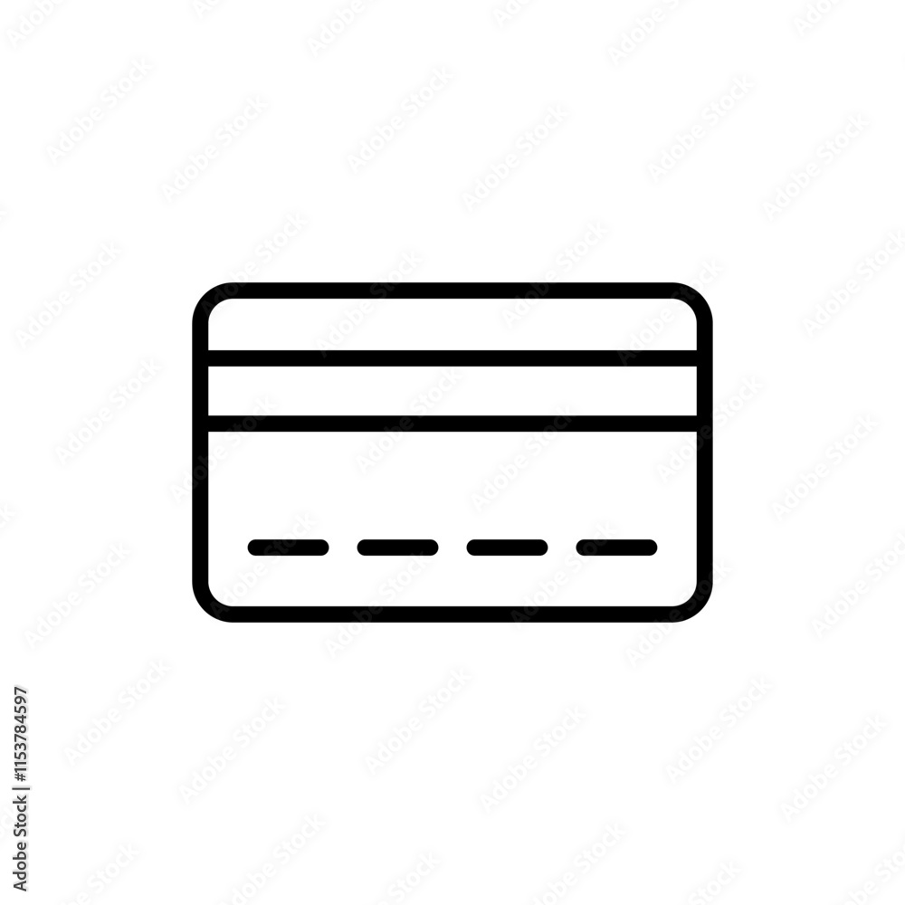 Credit card icon vector. Credit card payment sign and symbol Credit card icon vector. Credit card payment sign and symbol