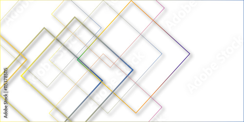 Abstract architecture modern technology glowing digital arrow lines futuristic concept abstract white background. Suit for cover, header, poster, banner, web vector illustration.