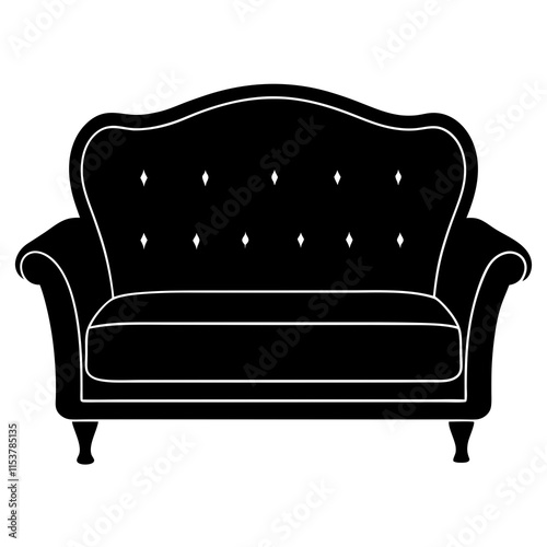 sofa isolated on white