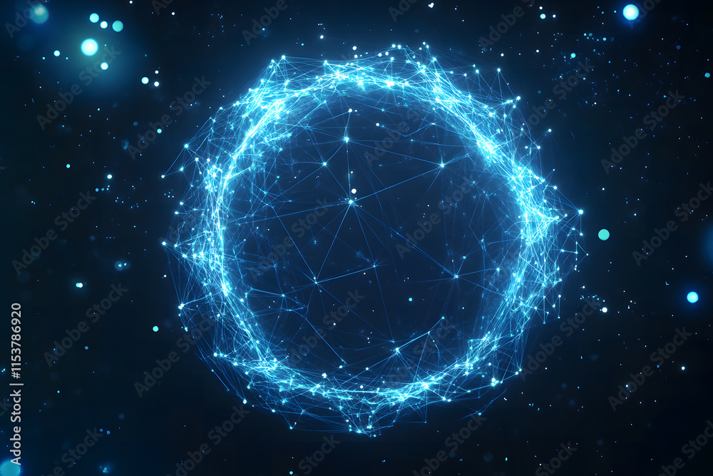Glowing Digital Bitcoin Symbol with Futuristic Blue Lights – Cryptocurrency and Blockchain Concept Glowing Digital Bitcoin Symbol with Futuristic Blue Lights – Cryptocurrency and Blockchain Concept