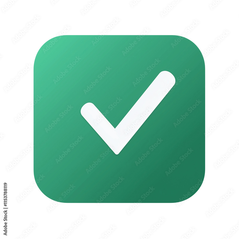 Icon for app with checkmark in green on white background,PNG,clipart,transparent,flat icon. Icon for app with checkmark in green on white background,PNG,clipart,transparent,flat icon.