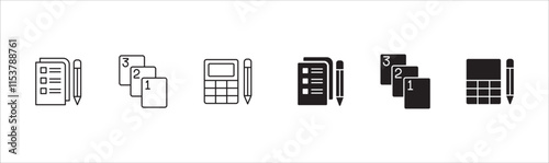 Task icon. Job icon. Icons compatible for checklist, work, document, file, assignment, appointment, to do, list, accounting, business and management.