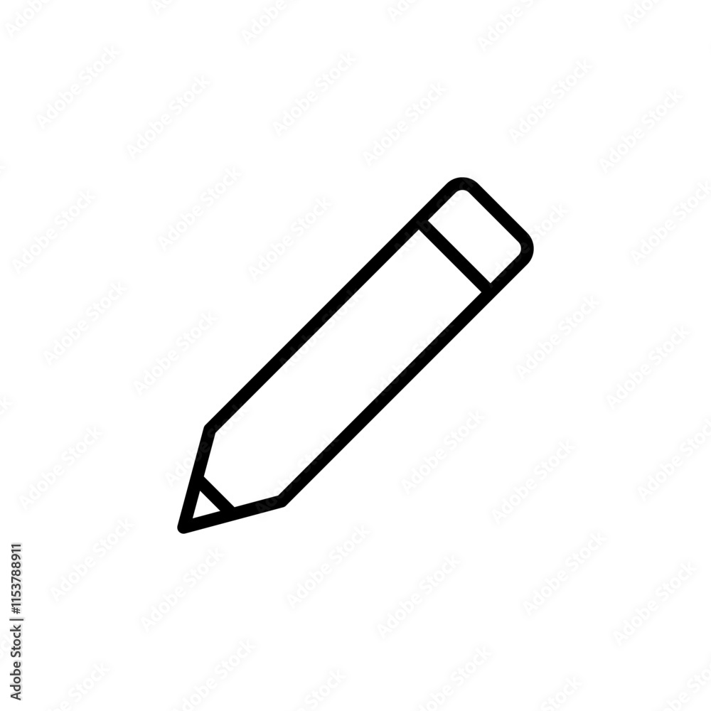 Pencil icon vector. pen sign and symbol. edit icon vector Pencil icon vector. pen sign and symbol. edit icon vector