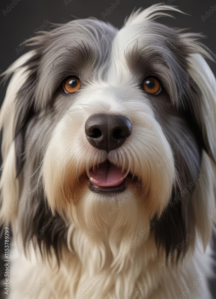Soft fur and expressive eyes of Bearded Collie , animal, collie, soft fur Soft fur and expressive eyes of Bearded Collie , animal, collie, soft fur