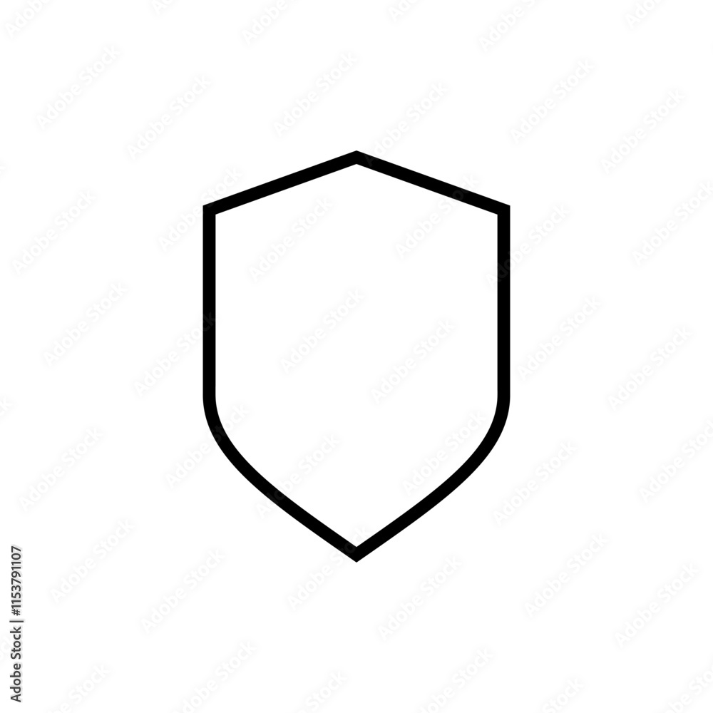 Shield icon vector. Protection icon. Security sign and symbol Shield icon vector. Protection icon. Security sign and symbol