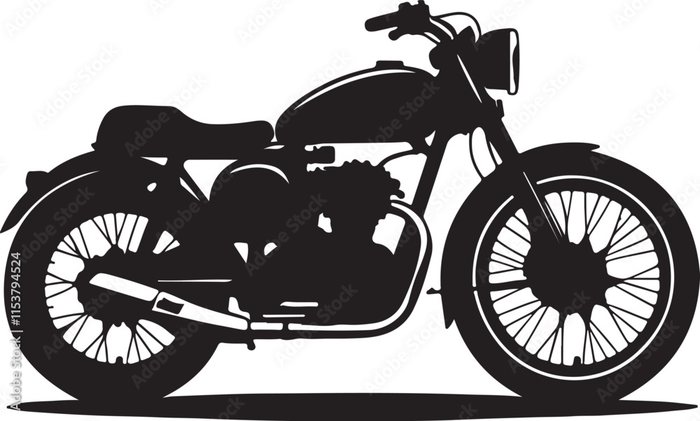 Fototapeta premium silhouette motorcycle