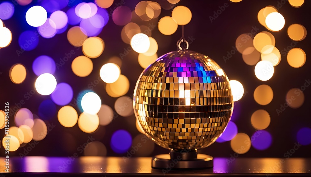 Disco Ball with Bokeh Lights Disco Ball with Bokeh Lights