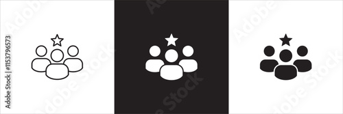 Business leadership icon. Manager icons. Icon symbol of leader, professional, mentor, motivation, teamwork, team, group, empowering, person, employee