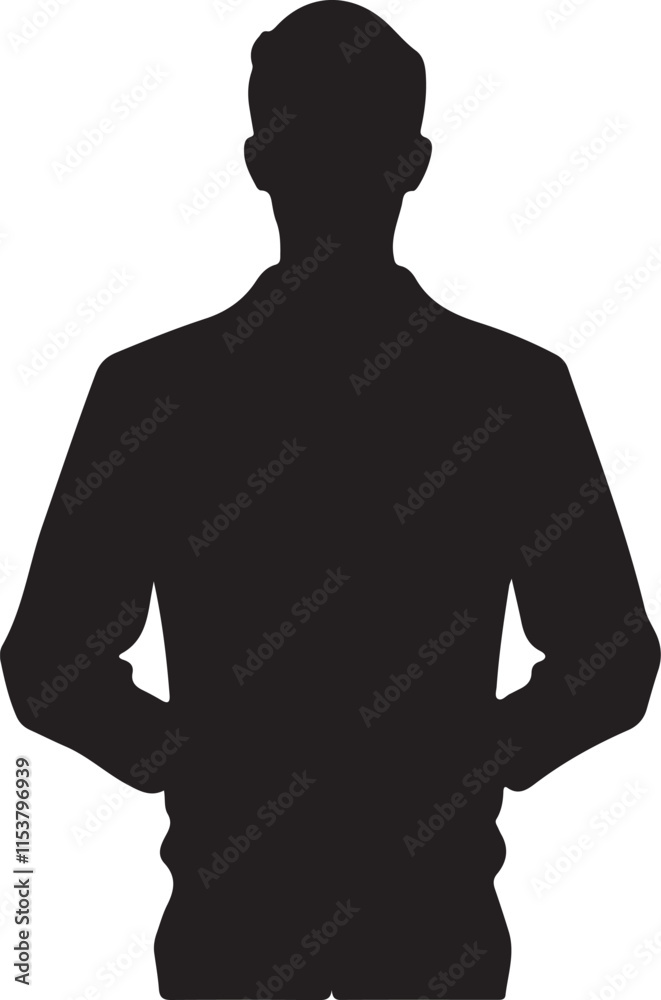 silhouette of a man