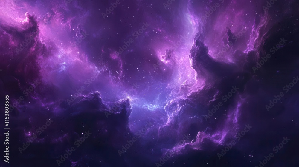 Fototapeta premium ethereal purple cloud formation creating dreamlike sky sanctuary with soft light and mystical atmosphere for perfect relaxation
