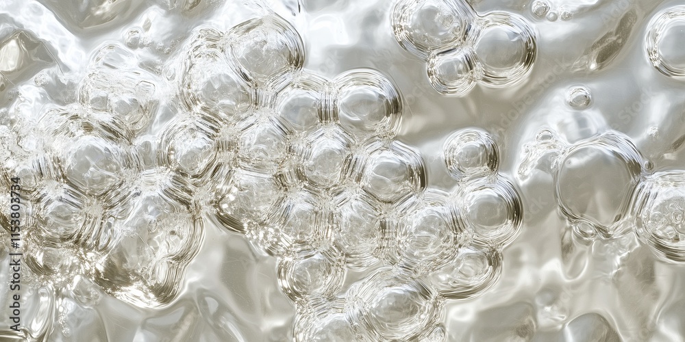 Glossy bubbles in golden light. Glossy bubbles in golden light.