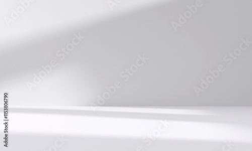 Wallpaper Mural abstract white studio room with light and shadow from window background for product display presentation Torontodigital.ca