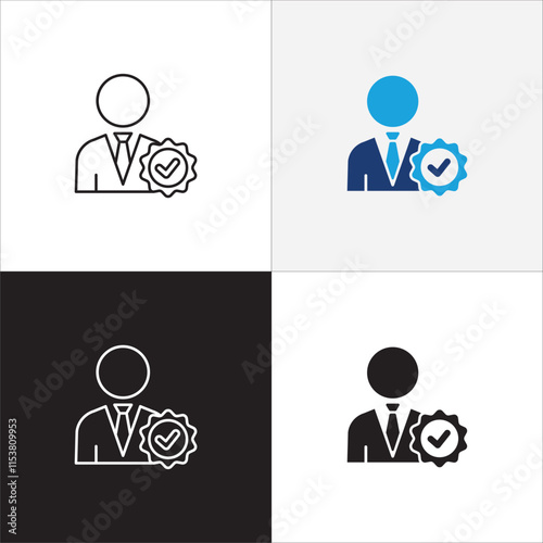 Professional expert icon. Specialist icons. Icon compatible for worker, employee, expertise, competency, mastery, mentor, talent, qualification.