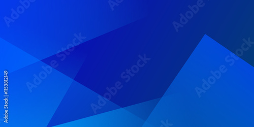 Blue abstract background with triangular layers. Minimalist background vector suitable for banners, brochures, websites, advertisements