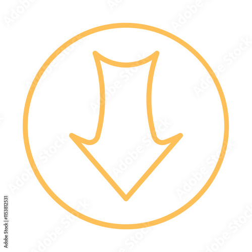 Arrow Down icon design