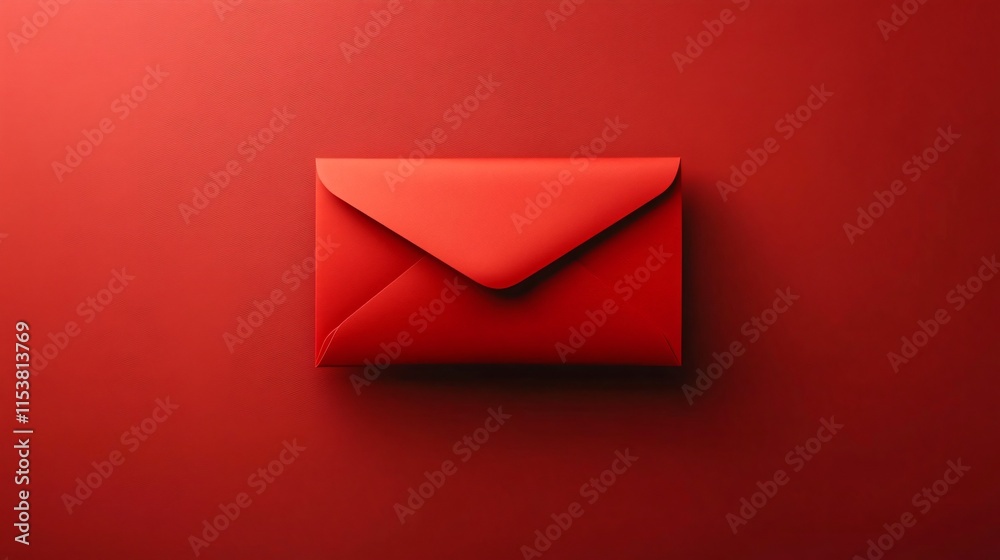 A minimalist red envelope symbolizes good luck for Chinese Lunar New Year and weddings, suitable for invitations or gift card designs during celebrations. A minimalist red envelope symbolizes good luck for Chinese Lunar New Year and weddings, suitable for invitations or gift card designs during celebrations.
