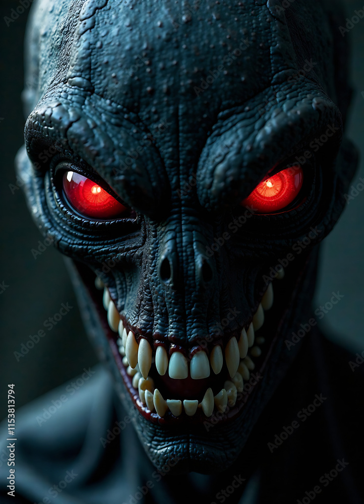 Evil black alien vampire or zombie eyes. Close up shot new image Evil black alien vampire or zombie eyes. Close up shot new image