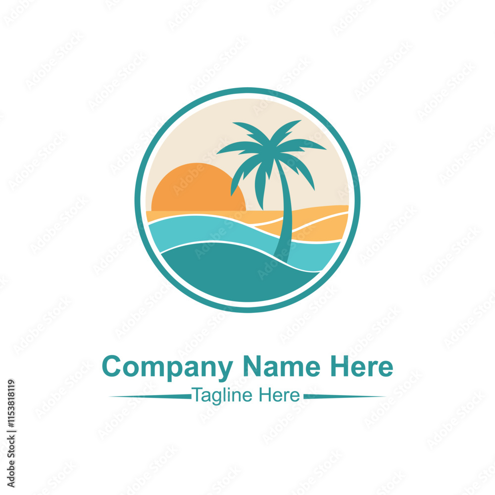 Obraz premium Beach logo