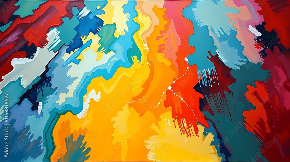 Abstract Oil Background with Flowing Textures and Vibrant Colors Abstract Oil Background with Flowing Textures and Vibrant Colors