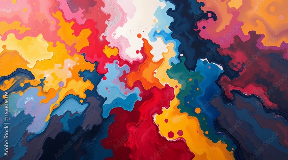 Abstract Oil Background with Flowing Textures and Vibrant Colors Abstract Oil Background with Flowing Textures and Vibrant Colors