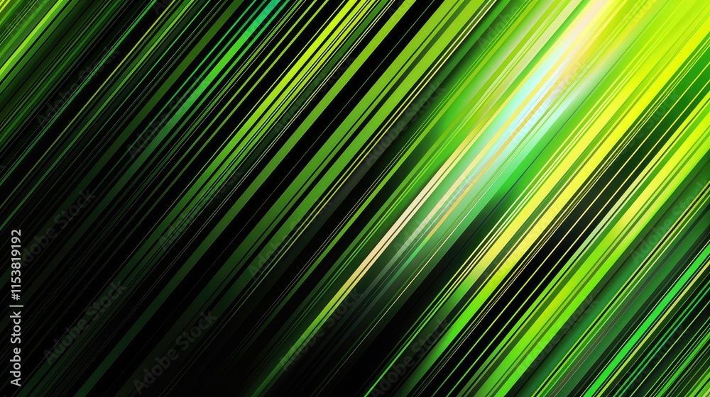 Abstract green lines creating a dynamic and vibrant visual effect.