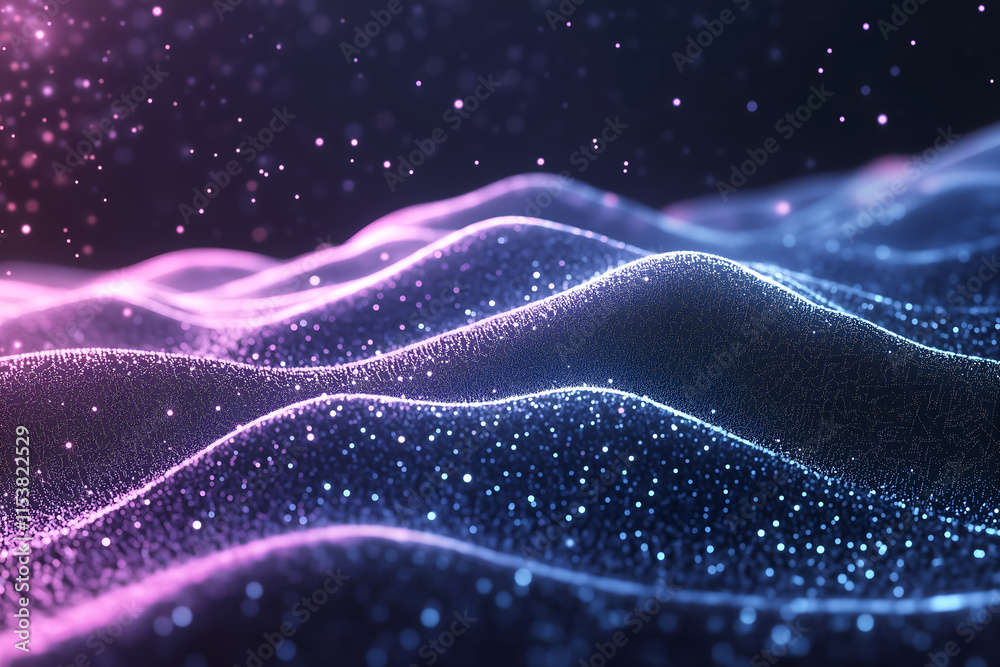 Obraz premium Quantum data constellation mapping business insights