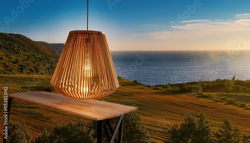 lamp on the beach