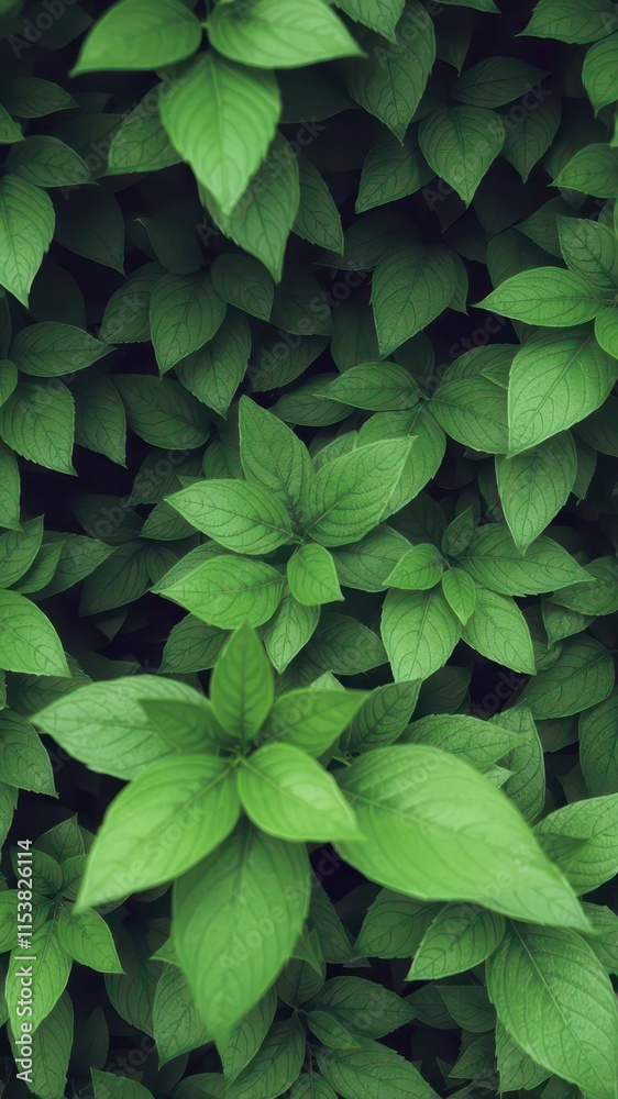 Lush vibrant green leaves create a natural backdrop, jungle, sunlight Lush vibrant green leaves create a natural backdrop, jungle, sunlight