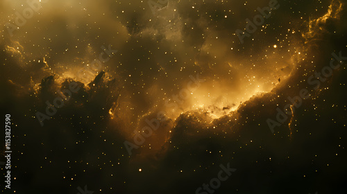 Whimsical and magical sci-fi nebula background with sparkling stars and glowing gas clouds, celestial, imaginarium, ethereal, productions. Nebulosa. Illustration photo