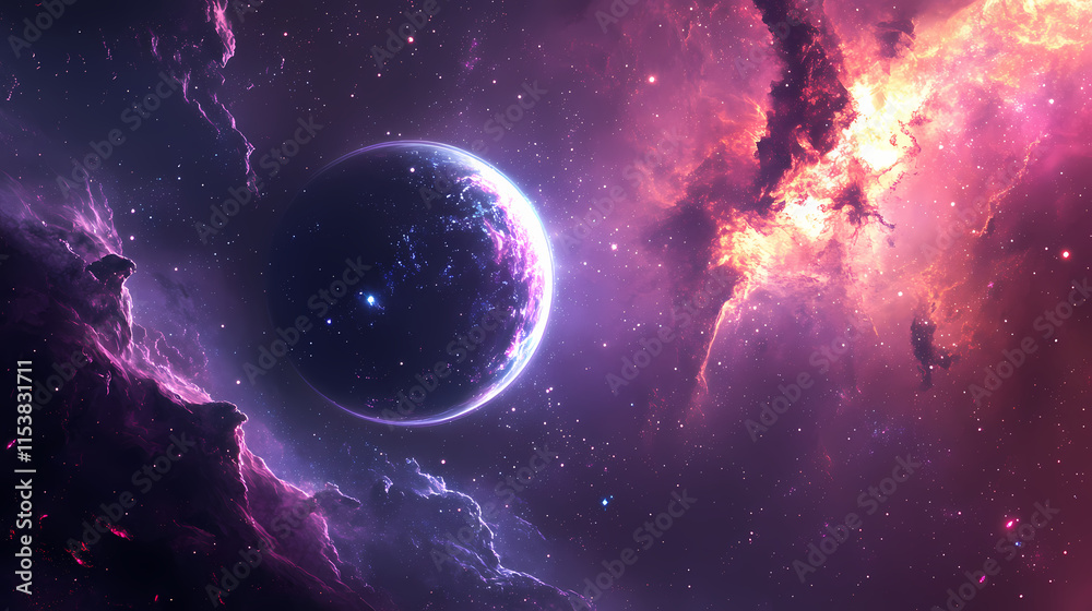 Obraz premium Occhio dell'universo Nebulosa. Illustration