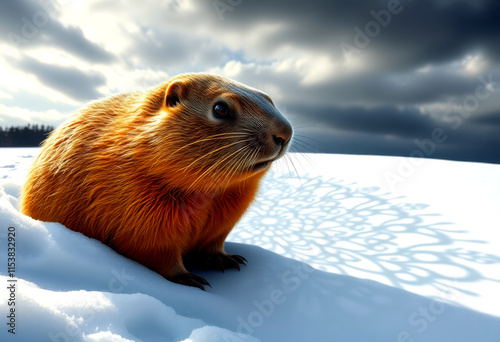 Groundhog Day Shadow Secrets in Snow