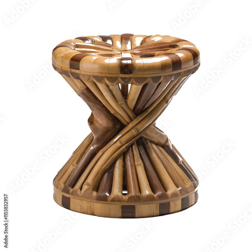 Hand made bamboo stool